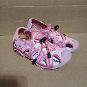 NOVA Girls Size 1 Sandals Pink Summer Casual Water Shoe Strap